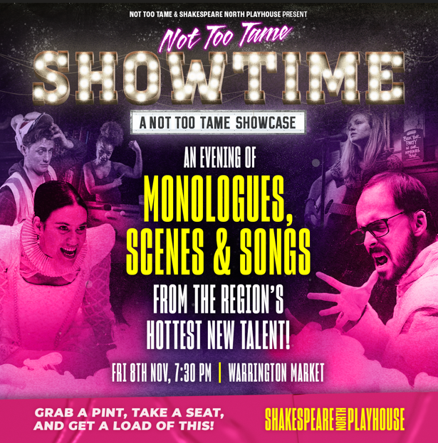 Not Too Tame Showtime - An evening of Monologues, Scenes & Songs