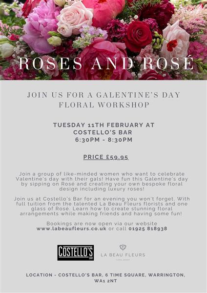 Galentine’s Day Flower Workshop