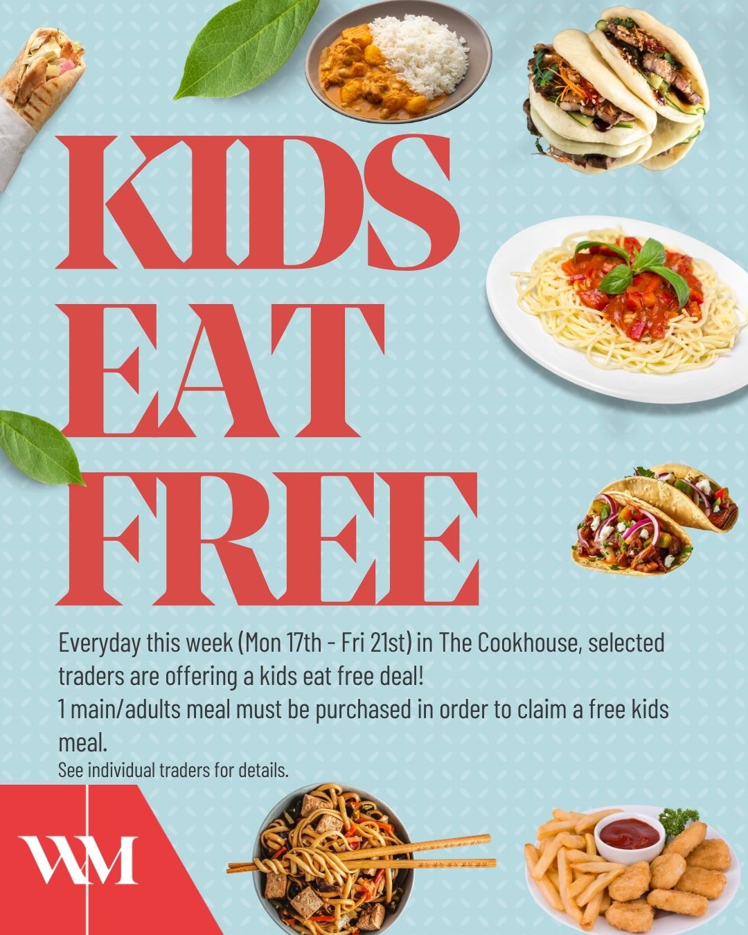 Kids Eat Free This Half-Term at Warrington Market