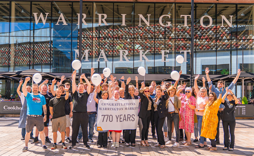 Warrington Market Turns Five in Time Square and Celebrates Over 770 Years of Local History