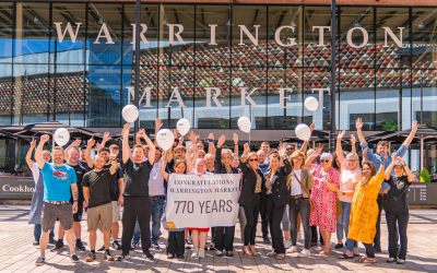 Warrington Market Turns Five in Time Square and Celebrates Over 770 Years of Local History