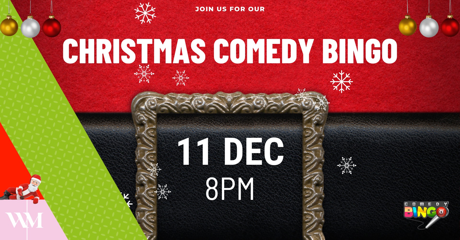 Christmas Comedy Bingo