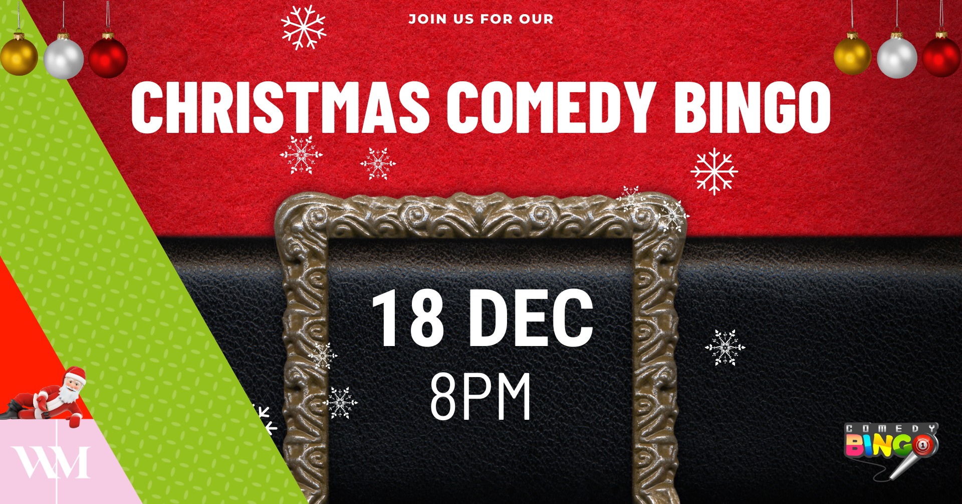 Christmas Comedy Bingo